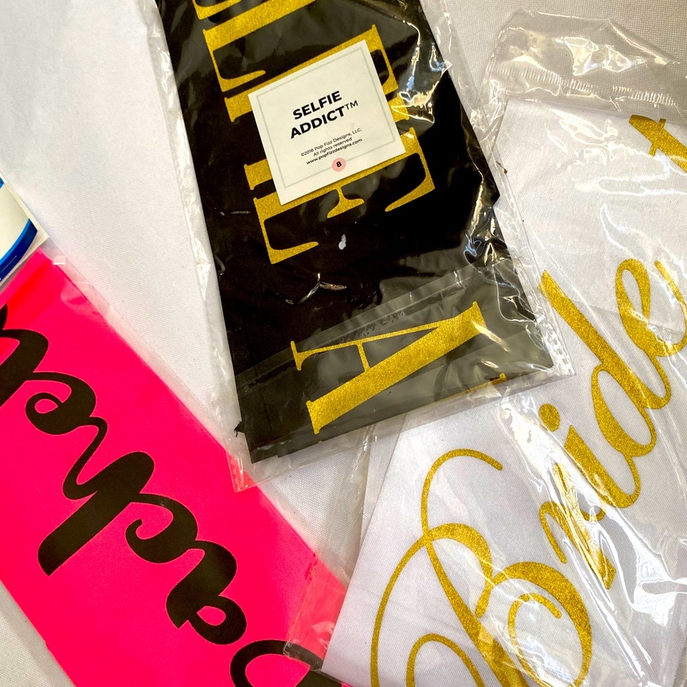 Selling 3 sashes bride to be